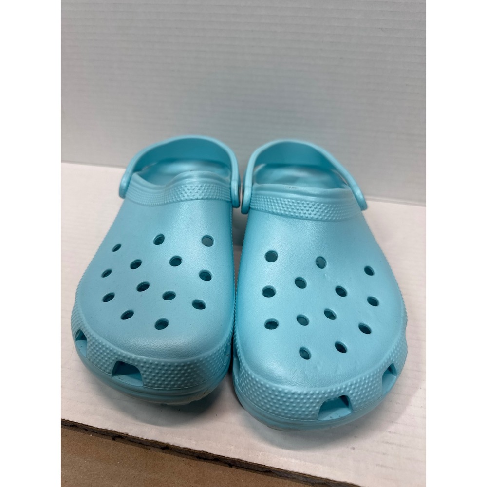 Crocs Classic Clogs Light Blue Unisex‎ Mens 8 Womens 10 Comfort Slip On Shoes